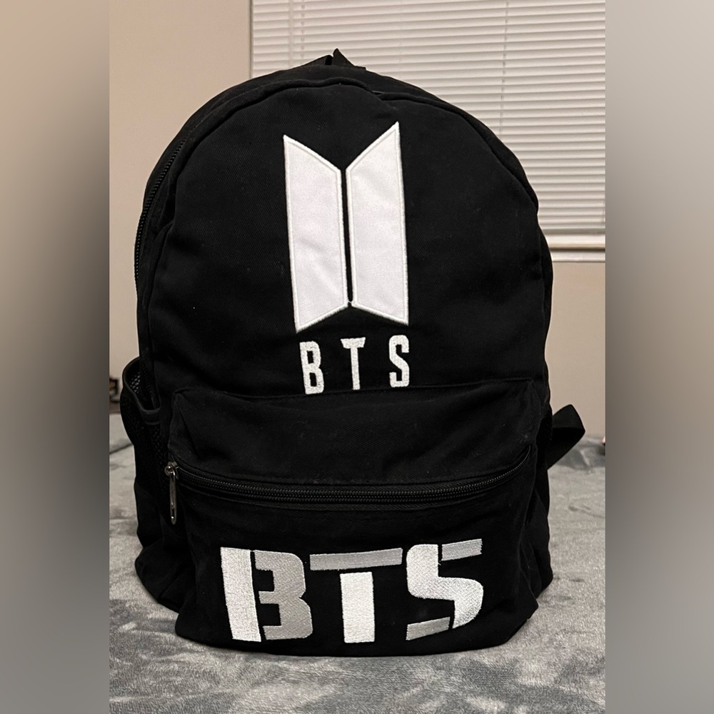 BTS Black Logo Backpack